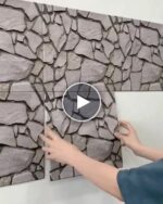 Самозалепващ се тапет Rock Wall (10 бр.) – video