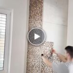 Триизмерен тапет с имитация на камък (10 бр.) – video