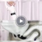 Пневматична машина за почистване на запушени канали (за тоалетни, мивки и подови канали) – video