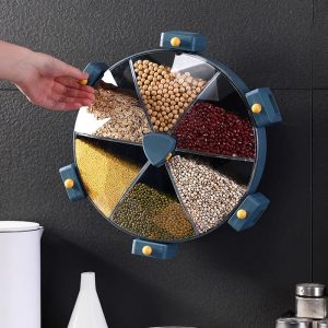 Въртяща се тава за храна, монтирана на стената